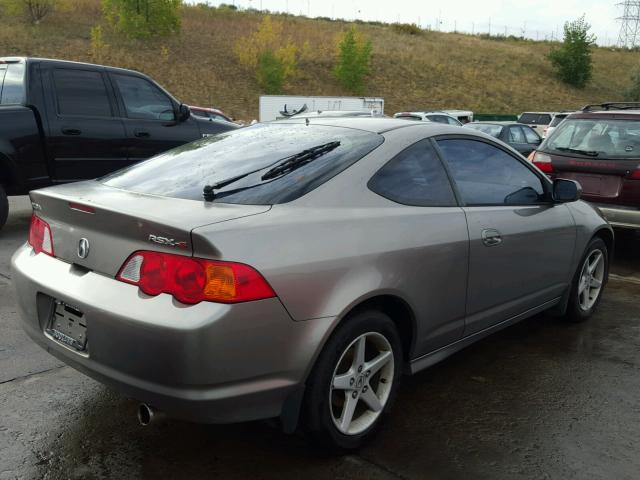 JH4DC530X4S019360 - 2004 ACURA RSX TYPE-S GRAY photo 4