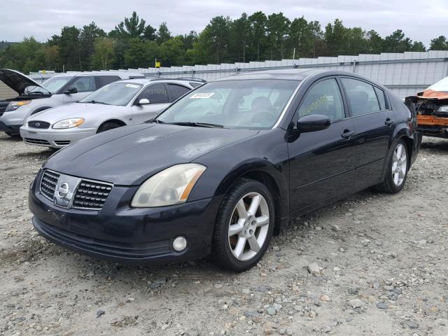 1N4BA41E74C812347 - 2004 NISSAN MAXIMA SE BLACK photo 2