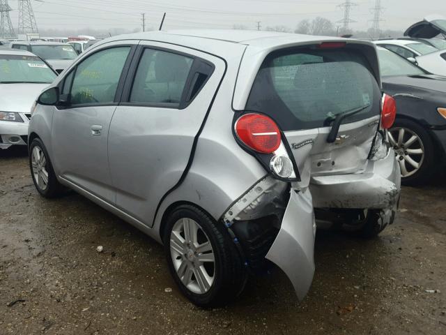 KL8CA6S91DC508290 - 2013 CHEVROLET SPARK LS SILVER photo 3