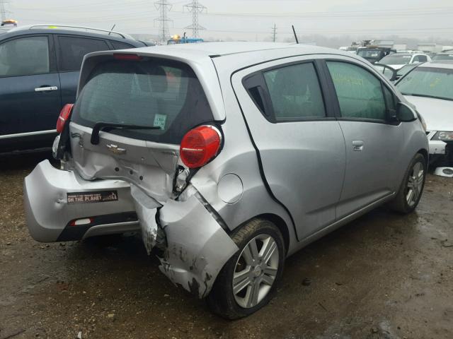 KL8CA6S91DC508290 - 2013 CHEVROLET SPARK LS SILVER photo 4