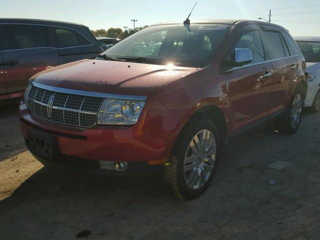 2LMDJ8JCXABJ31930 - 2010 LINCOLN MKX BURGUNDY photo 2