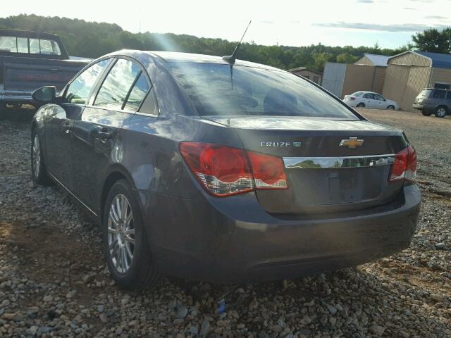 1G1PJ5S94B7234357 - 2011 CHEVROLET CRUZE ECO GRAY photo 3