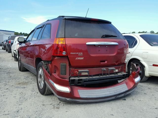 2A8GM68X67R179614 - 2007 CHRYSLER PACIFICA RED photo 3