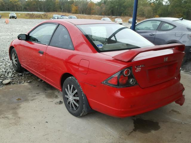 1HGEM22591L021154 - 2001 HONDA CIVIC RED photo 3