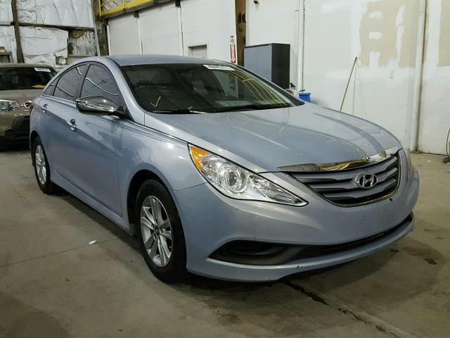 5NPEB4AC9EH842622 - 2014 HYUNDAI SONATA GLS BLUE photo 1