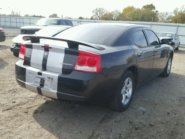 2B3KA43D49H518473 - 2009 DODGE CHARGER BLACK photo 4