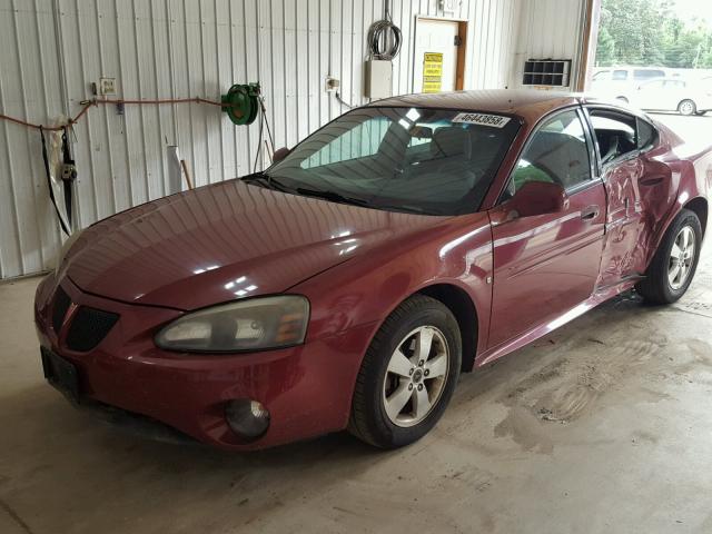 2G2WP552961135606 - 2006 PONTIAC GRAND PRIX RED photo 2