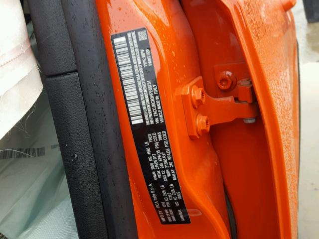 ZACCJBCB3HPE56731 - 2017 JEEP RENEGADE T ORANGE photo 10