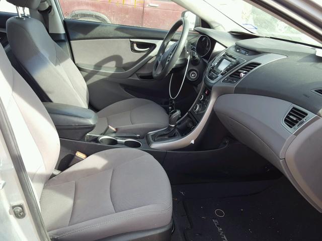 5NPDH4AE9FH576693 - 2015 HYUNDAI ELANTRA SE GRAY photo 5