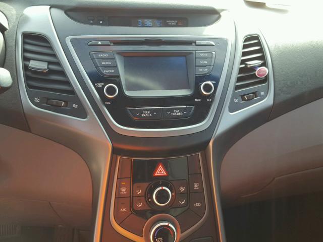 5NPDH4AE9FH576693 - 2015 HYUNDAI ELANTRA SE GRAY photo 9