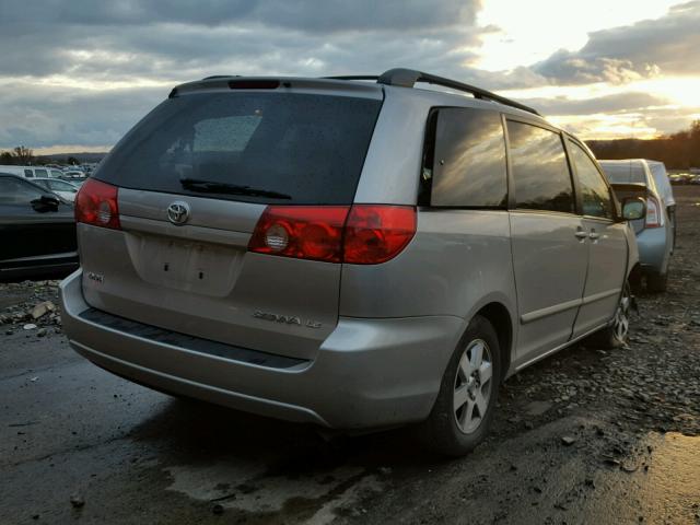 5TDKK4CC6AS316484 - 2010 TOYOTA SIENNA CE SILVER photo 4