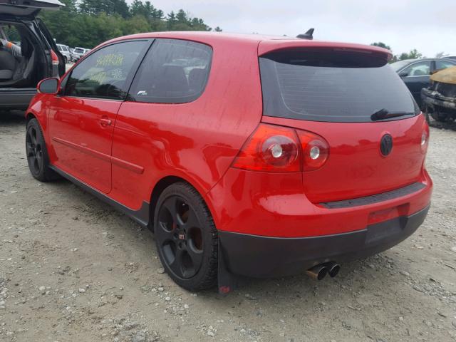 WVWED71K28W281987 - 2008 VOLKSWAGEN GTI RED photo 3