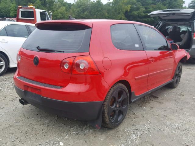 WVWED71K28W281987 - 2008 VOLKSWAGEN GTI RED photo 4