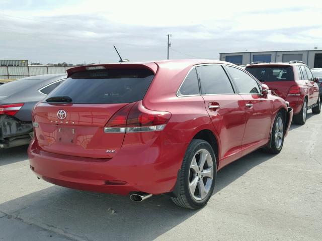 4T3ZK3BB0DU061867 - 2013 TOYOTA VENZA LE RED photo 4