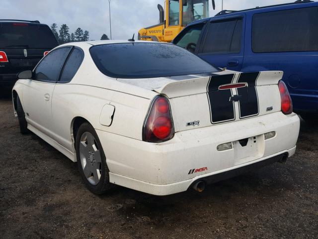 2G1WL16C479345257 - 2007 CHEVROLET MONTE CARL თეთრი ფოტო 3