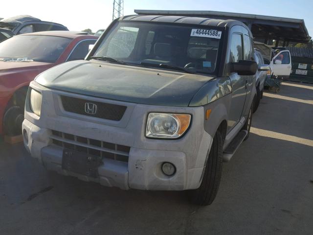 5J6YH186X5L007922 - 2005 HONDA ELEMENT EX GREEN photo 2