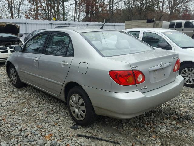 2T1BR32E34C251471 - 2004 TOYOTA COROLLA CE SILVER photo 3