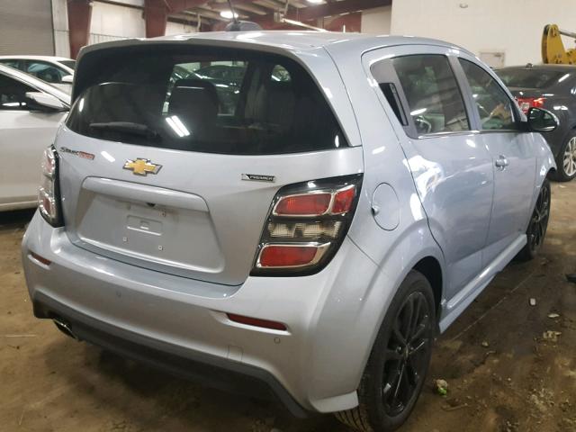 1G1JF6SB9H4100728 - 2017 CHEVROLET SONIC PREM SILVER photo 4