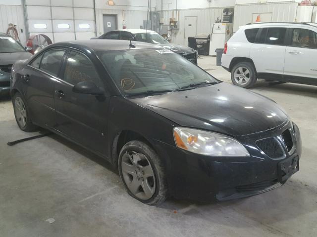 1G2ZG57B584119243 - 2008 PONTIAC G6 BASE BLACK photo 1