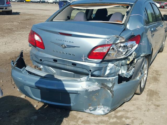 1C3LC56B69N542203 - 2009 CHRYSLER SEBRING TO BLUE photo 9