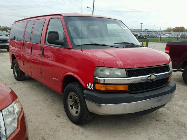 1GAHG39U151183795 - 2005 CHEVROLET EXPRESS G3 RED photo 1