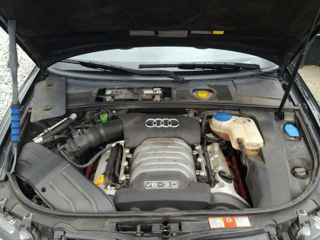 WAUDT48H66K010035 - 2006 AUDI A4 QUATTRO BLACK photo 7