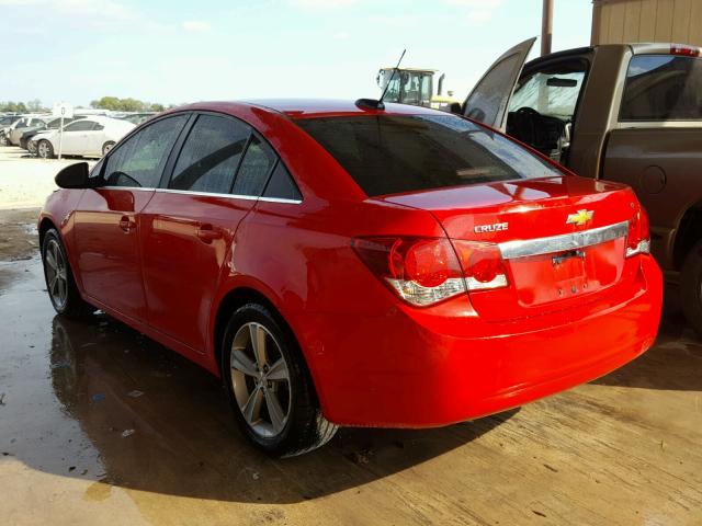 1G1PE5SB2F7287815 - 2015 CHEVROLET CRUZE LT RED photo 3