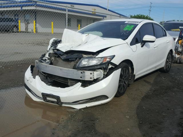 19XFB2F5XEE244370 - 2014 HONDA CIVIC LX WHITE photo 2