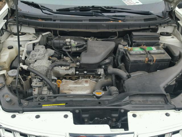 JN8AS58V38W409523 - 2008 NISSAN ROGUE S WHITE photo 7