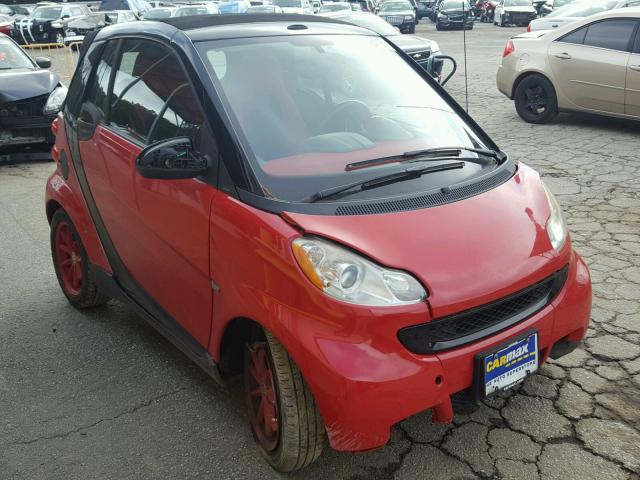 WMEEK31X99K247176 - 2009 SMART FORTWO PAS RED photo 1