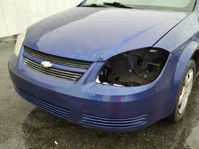 1G1AK55F877182775 - 2007 CHEVROLET COBALT LS BLUE photo 9