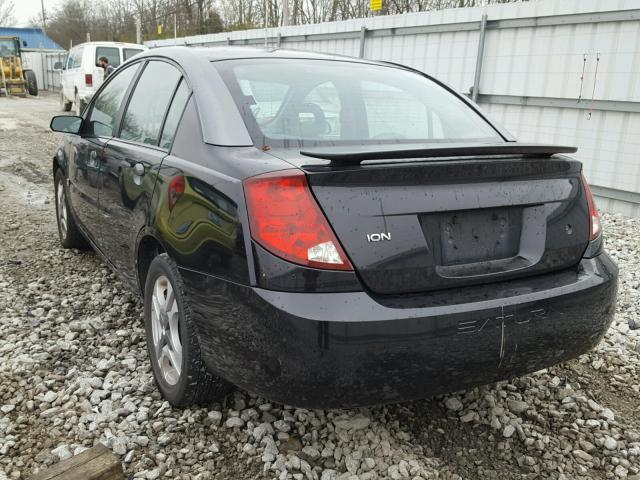 1G8AK54F63Z186129 - 2003 SATURN ION LEVEL BLACK photo 3