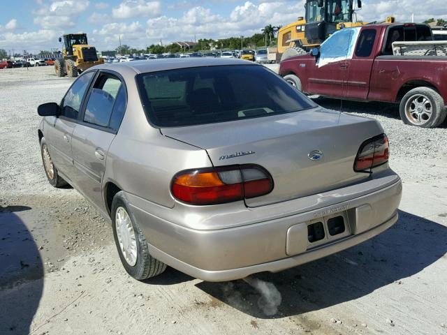 1G1ND52J5Y6340047 - 2000 CHEVROLET MALIBU BEIGE photo 3