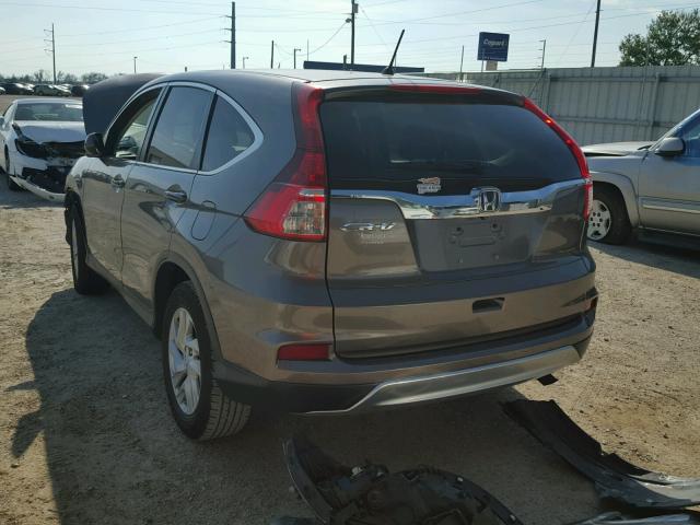 3CZRM3H58FG703339 - 2015 HONDA CR-V EX ნაცრისფერი ფოტო 3