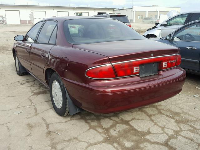 2G4WY55J4Y1268563 - 2000 BUICK CENTURY MAROON photo 3