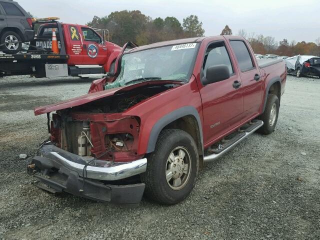 1GCCS136758107858 - 2005 CHEVROLET COLORADO RED photo 2