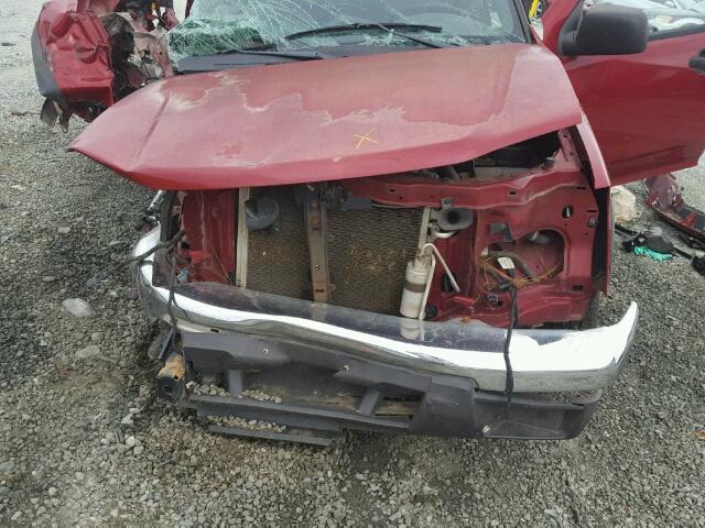 1GCCS136758107858 - 2005 CHEVROLET COLORADO RED photo 7