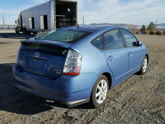 JTDKB20U787739211 - 2008 TOYOTA PRIUS BLUE photo 4