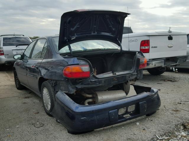 1G1ND52J0Y6320563 - 2000 CHEVROLET MALIBU BLUE photo 3