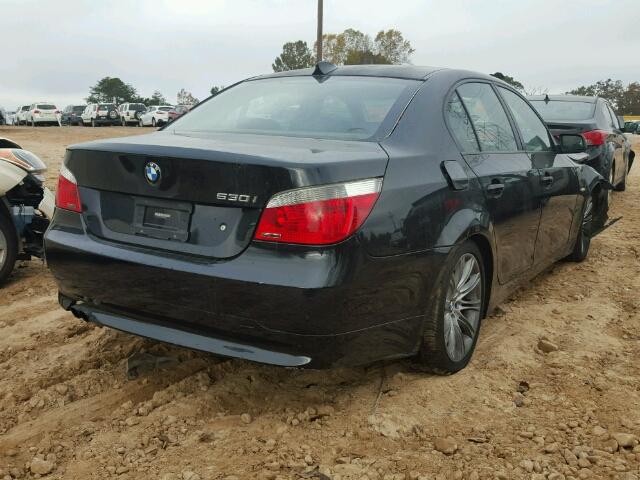 WBANE73547CM46939 - 2007 BMW 530 I BLACK photo 4