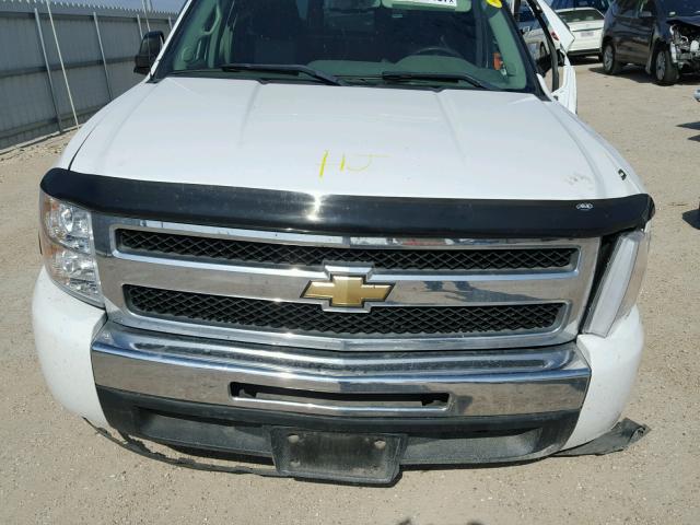 1GCEC19029E145627 - 2009 CHEVROLET SILVERADO WHITE photo 7