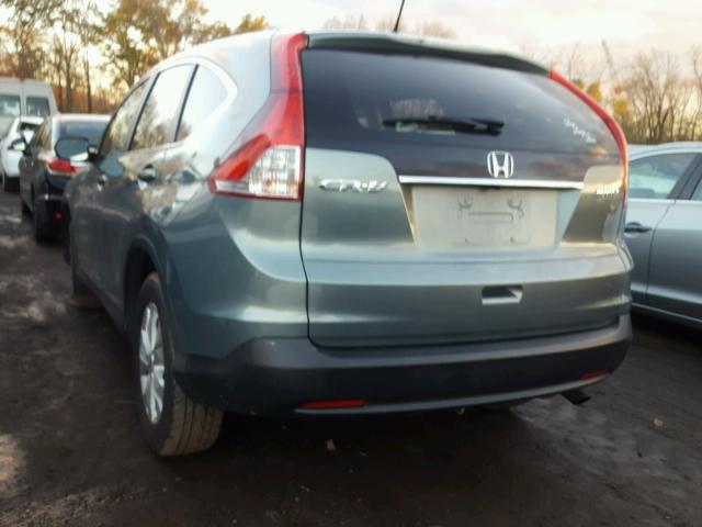 2HKRM4H50CH634614 - 2012 HONDA CR-V EX TEAL photo 3