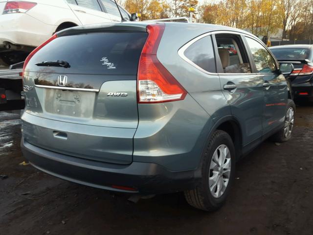 2HKRM4H50CH634614 - 2012 HONDA CR-V EX TEAL photo 4