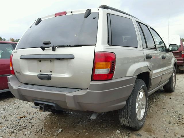 1J4GX48S64C303290 - 2004 JEEP GRAND CHER TAN photo 4