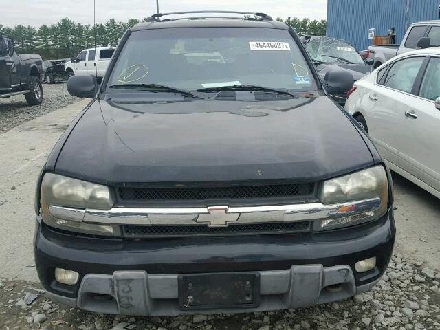 1GNDT13S822527956 - 2002 CHEVROLET TRAILBLAZE BLACK photo 9