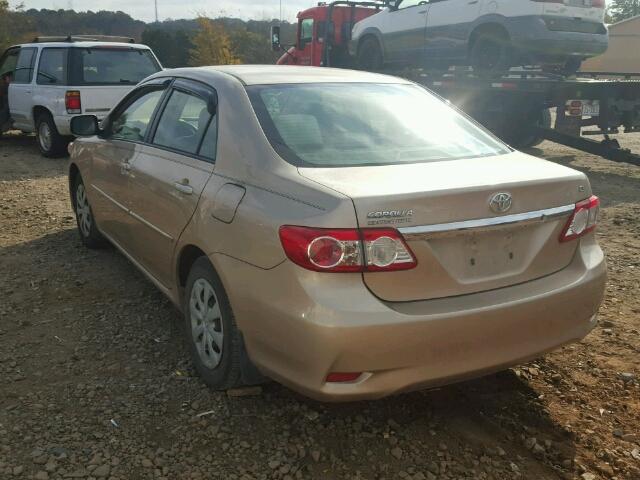 JTDBU4EE8B9123567 - 2011 TOYOTA COROLLA BA GOLD photo 3