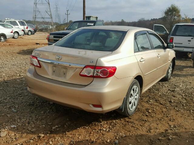 JTDBU4EE8B9123567 - 2011 TOYOTA COROLLA BA GOLD photo 4