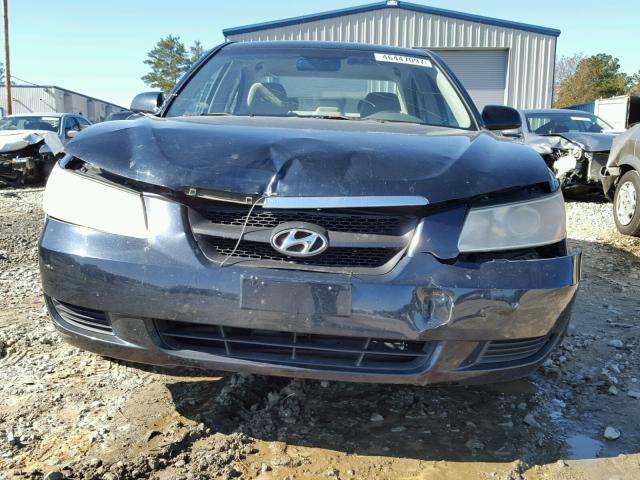 KMHET46C26A085170 - 2006 HYUNDAI SONATA GL BLACK photo 9