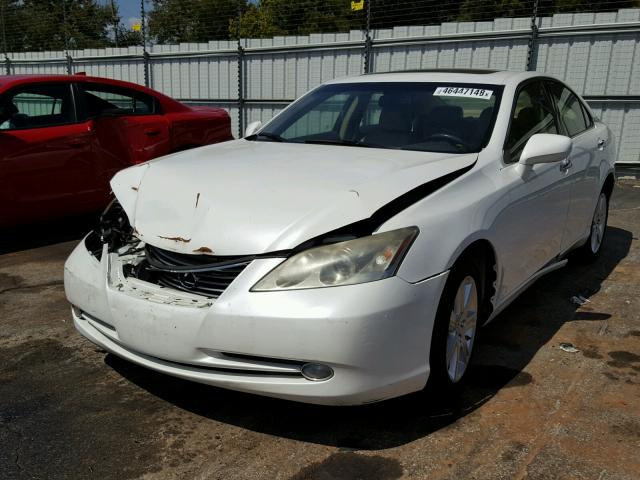 JTHBJ46G282208073 - 2008 LEXUS ES 350 WHITE photo 2