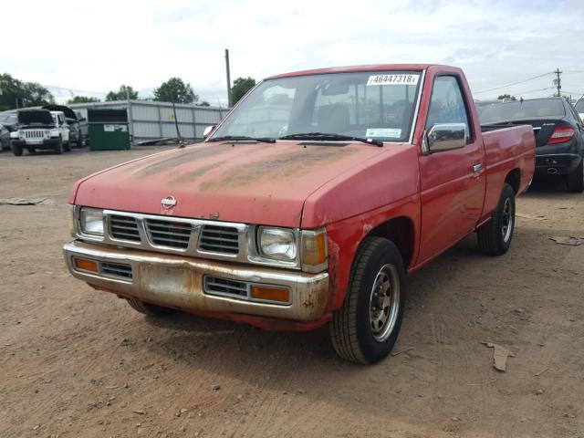 1N6SD11S9SC375631 - 1995 NISSAN TRUCK E/XE RED photo 2